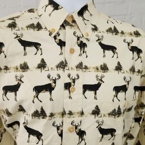 BARN FLY Men's Long Sleeve Button Down Sz S